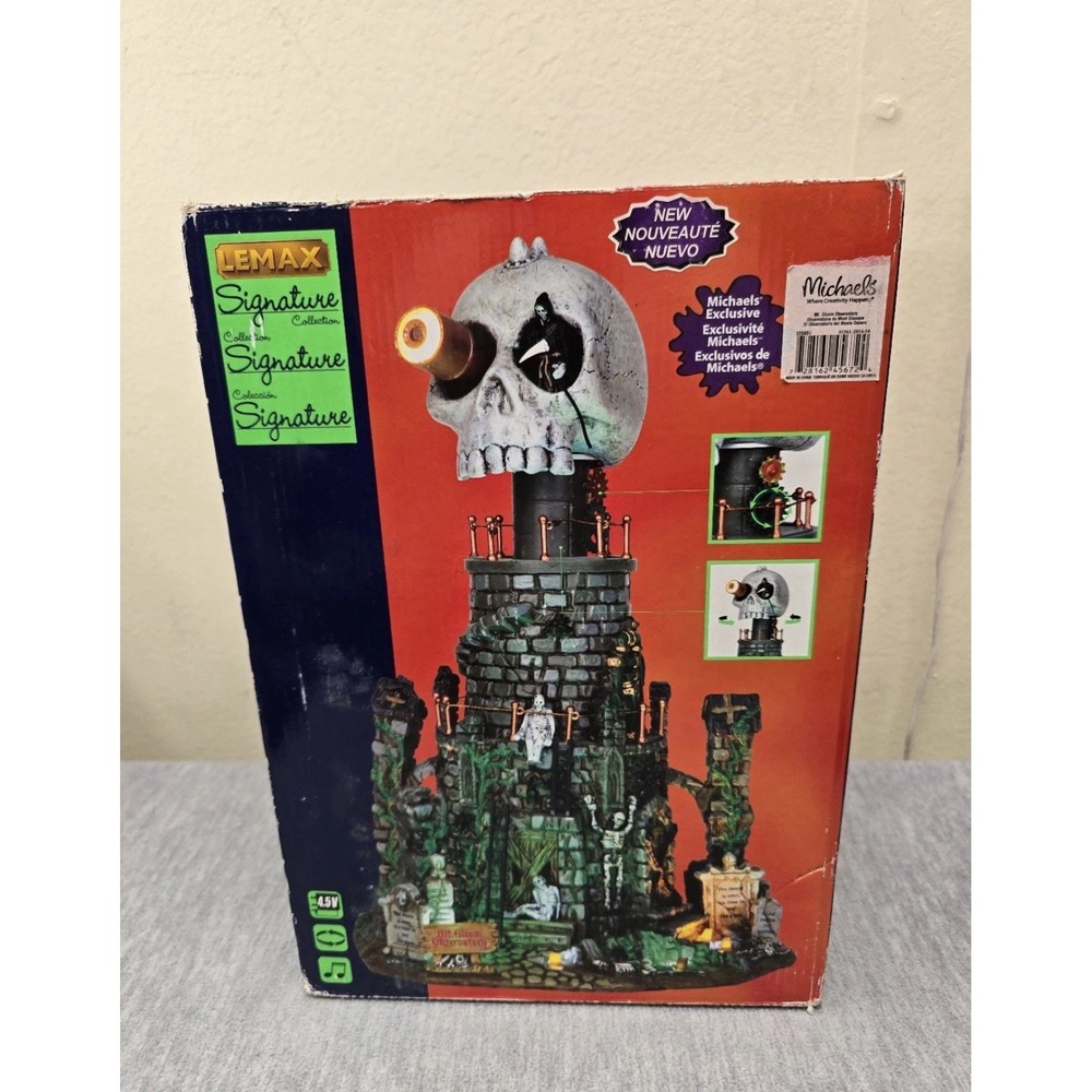 Lemax 2014 Spooky Town Signature Mt. Gloom Observatory Halloween #45672 READ